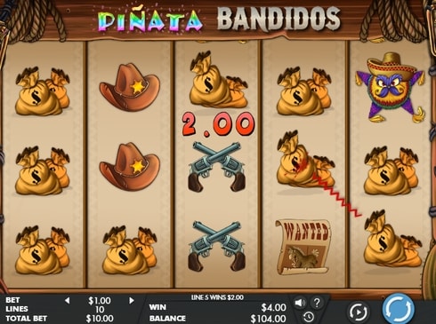 Выигрышная комбинация в Pinata Bandidos